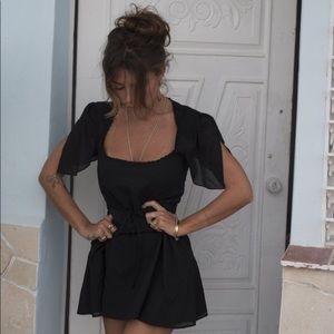 The Rosemilk Thumbelina Dress in Black